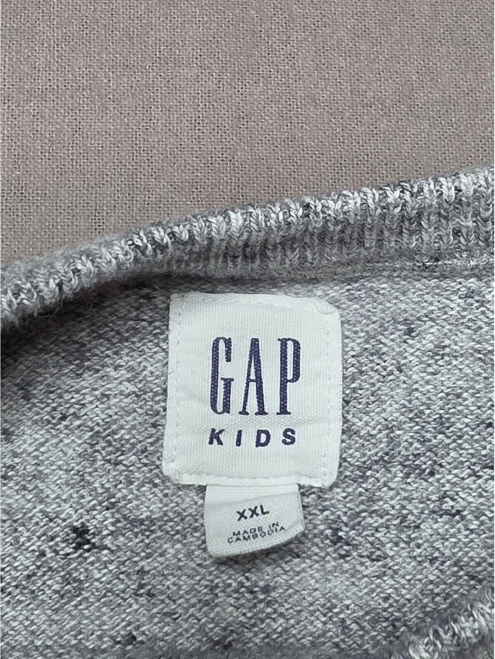 Gap Kids XXL 14/16 Gray Marled Crewneck Sweatshirt Pullover Cotton Blend